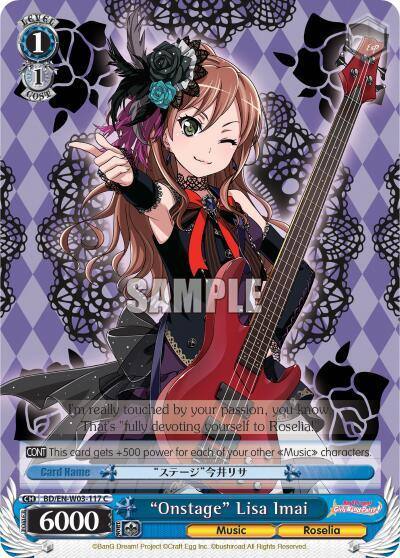 Onstage Lisa Imai BD/EN-W03-117 C BanG Dream! Girls Band Party! MULTI LIVE Card