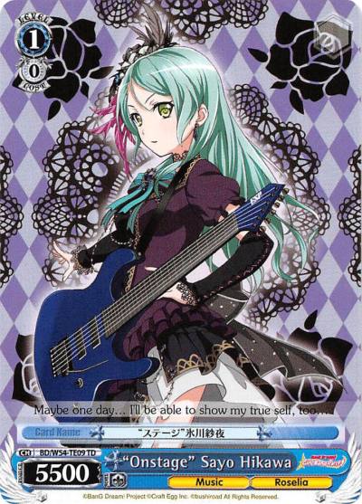 Onstage Sayo Hikawa BD/W54-TE09 TD BanG Dream! Girls Band Party! Card