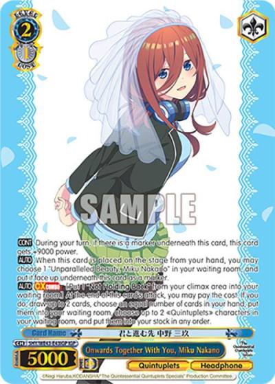 Onwards Together With You Miku Nakano IGP 5HY/WE43-E43IGP IGP The Quintessential Quintuplets Specials Premium Booster Card