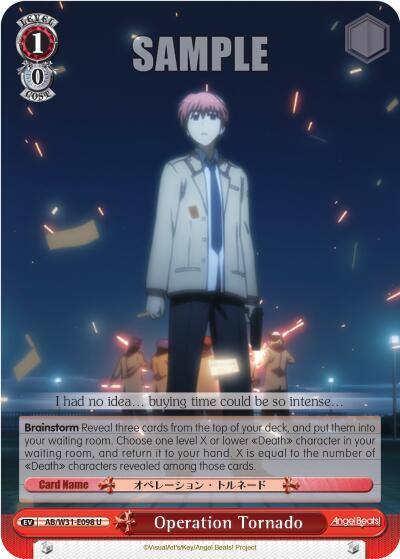 Operation Tornado AB/W31-E098 U Angel Beats! Re:Edit Card