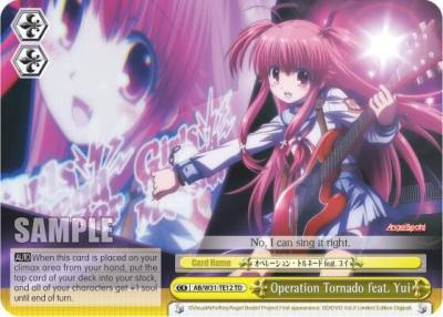 Operation Tornado feat Yui AB/W31-TE12 TD Angel Beats! Re:Edit Card