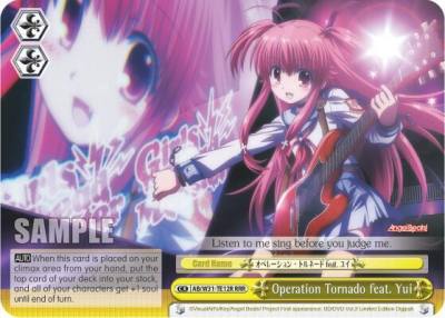 Operation Tornado feat Yui RRR AB/W31-TE12R RRR Angel Beats! Re:Edit Card