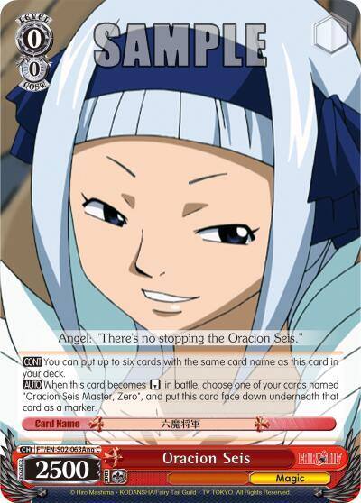 Oracion Seis Angel FT/EN-S02-063Ang C Fairy Tail ver.E Card
