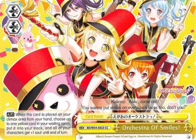 Orchestra Of Smiles BD/W54-E023 CC BanG Dream! Girls Band Party! Card
