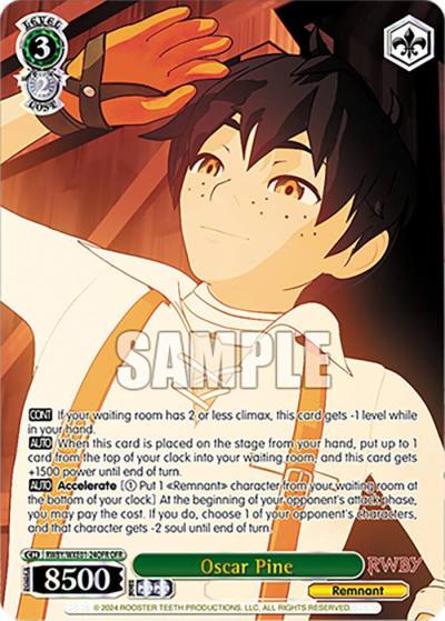 Oscar Pine OFR RWBY/WXE01-24OFR OFR RWBY Premium Booster Card