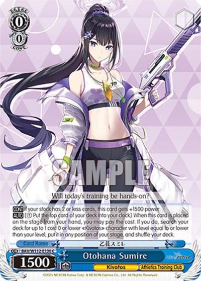 Otohana Sumire BAV/W112-E130 C Blue Archive Card