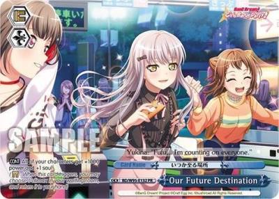 Our Future Destination PR BD/W95-E132 PR BanG Dream! Girls Band Party! 5th Anniversary Card