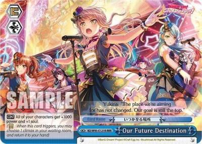 Our Future Destination RRR BD/W95-E121R RRR BanG Dream! Girls Band Party! 5th Anniversary Card