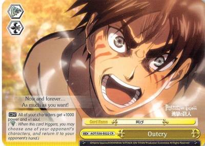 Outcry AOT/S50-E022 CR Attack on Titan Vol. 2 Card