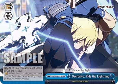 Overdrive Ride the Lightning RRR GGST/SX06-099R RRR Guilty Gear -Strive- Card