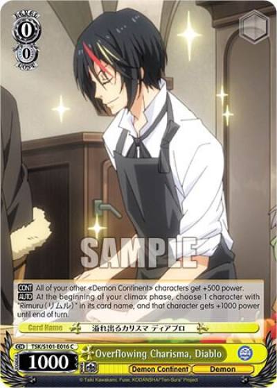 Overflowing Charisma Diablo TSK/S101-E016 C That Time I Got Reincarnated as a Slime Vol.3 Card