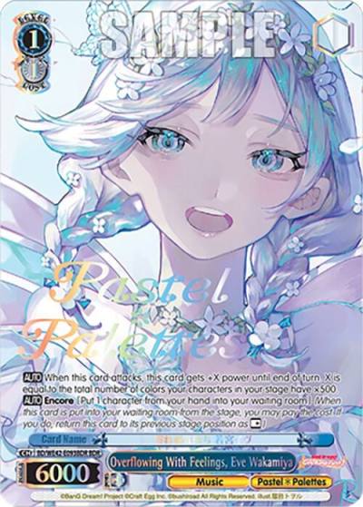 Overflowing With Feelings Eve Wakamiya BDR BD/WE42-E093BDR BDR BanG Dream! Girls Band Party! Countdown Collection Premium Booster Card