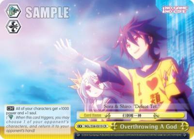 Overthrowing A God NGL/S58-E019 CR No Game No Life Card