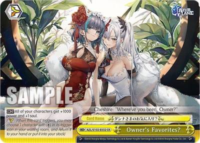 Owners Favorites AZL/S102-E032 CR Azur Lane Card