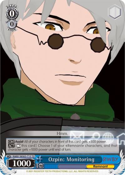 Ozpin Monitoring RWBY/WX03-T15 TD RWBY Card