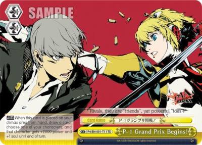 P 1 Grand Prix Begins P4/EN-S01-T11 TD Persona 4 ver.E Card