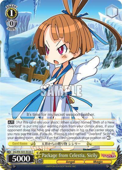 Package from Celestia Sicily DG/EN-S03-E026 C Disgaea Card
