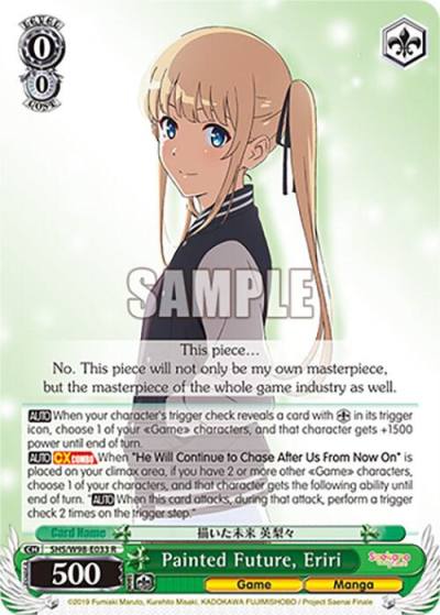Painted Future Eriri SHS/W98-E033 R Saekano the Movie: Finale Card