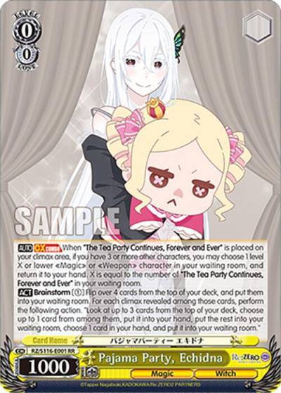 Pajama Party Echidna RZ/S116-E001 Re:ZERO -Starting Life in Another World- Vol.3 Card