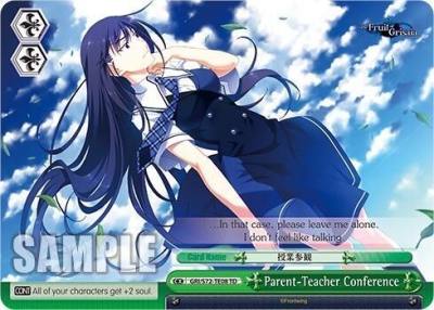 Parent Teacher Conference GRI/S72-TE08 TD The Fruit of Grisaia Card