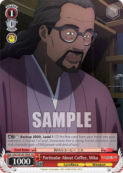 Particular About Coffee Mika LRC/W105-TE05 TD Lycoris Recoil Card