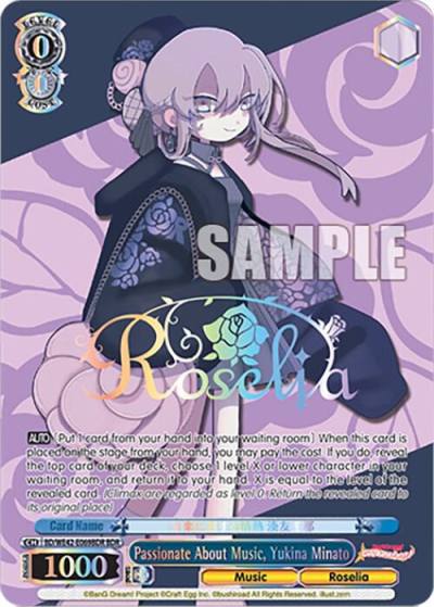 Passionate About Music Yukina Minato BDR BD/WE42-E069BDR BDR BanG Dream! Girls Band Party! Countdown Collection Premium Booster Card