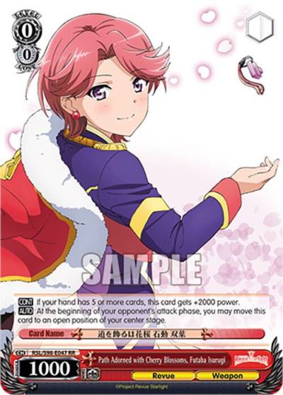 Path Adorned with Cherry Blossoms Futaba Isurugi RSL/S98-E047 RR Revue Starlight The Movie Card