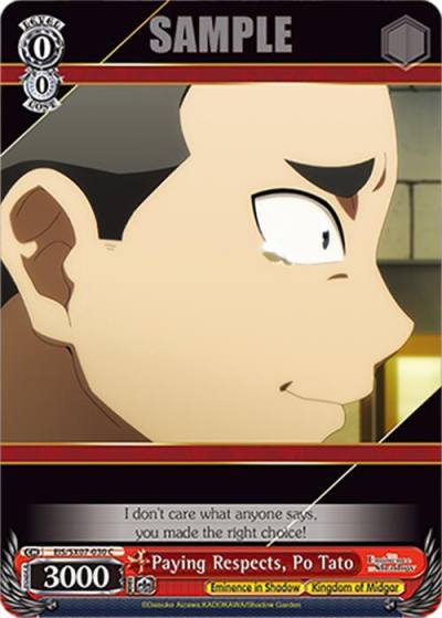 Paying Respects Po Tato EIS/SX07-030 The Eminence in Shadow Card