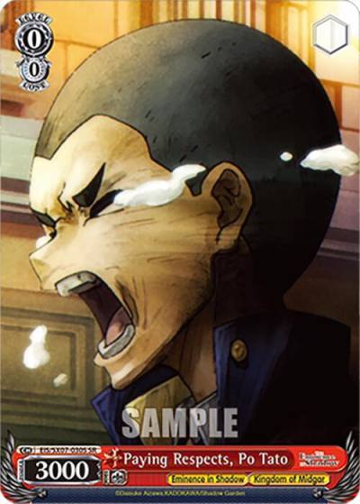 Paying Respects Po Tato SR EIS/SX07-030S The Eminence in Shadow Card