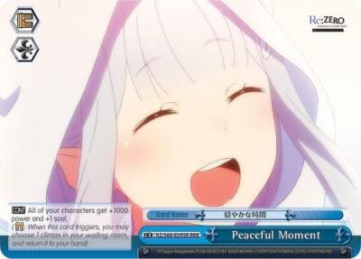Peaceful Moment RRR RZ/S68-E095R RRR Re:ZERO Memory Snow Card