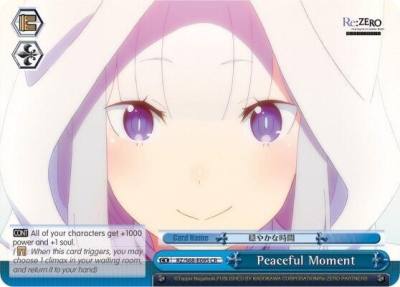 Peaceful Moment RZ/S68-E095 CR Re:ZERO Memory Snow Card