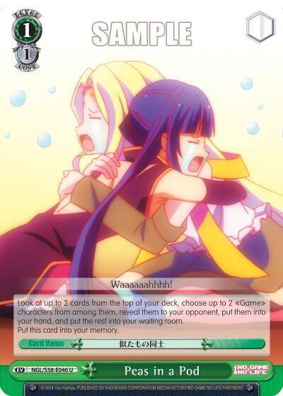 Peas in a Pod NGL/S58-E046 U No Game No Life Card