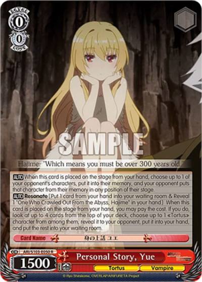 Personal Story Yue ARI/S103-E050 R Arifureta: From Commonplace to World's Strongest Card