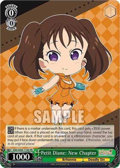 Petit Diane New Chapter Foil SDS/SX05-114S PR The Seven Deadly Sins: Revival of The Commandments Card