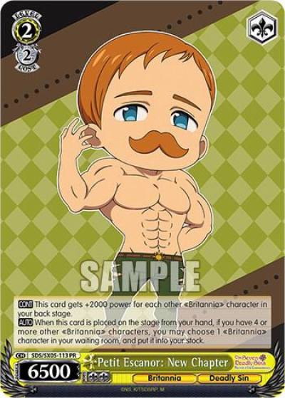 Petit Escanor New Chapter SDS/SX05-113 PR The Seven Deadly Sins: Revival of The Commandments Card