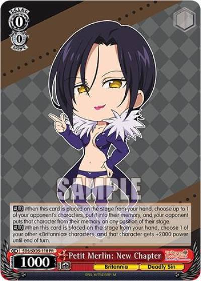 Petit Merlin New Chapter SDS/SX05-118 PR The Seven Deadly Sins: Revival of The Commandments Card