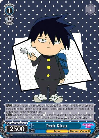 Petit Ritsu MOB/SX02-104 PR Mob Psycho 100 Card