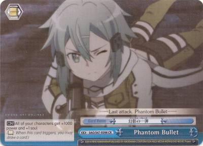 Phantom Bullet SAO/S47-E098 CR Sword Art Online Re: Edit Card