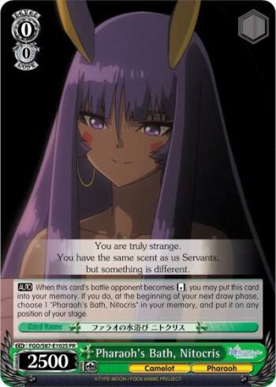 Pharaohs Bath Nitocris Foil FGO/S87-E102S PR Fate/Grand Order THE MOVIE Divine Realm of the Round Table: Camelot Card