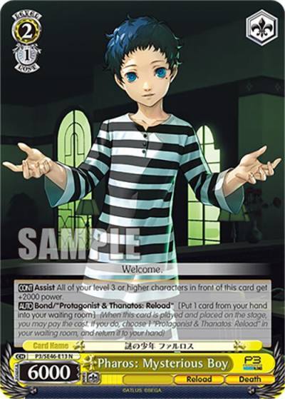 Pharos Mysterious Boy P3/SE46-E13N Persona 3 Reload Premium Booster Card
