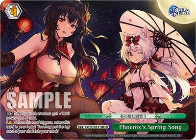 Phoenixs Spring Song PR AZL/S102-E148 PR Azur Lane Card
