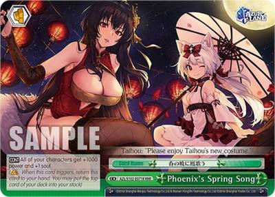 Phoenixs Spring Song RRR AZL/S102-E071R RRR Azur Lane Card