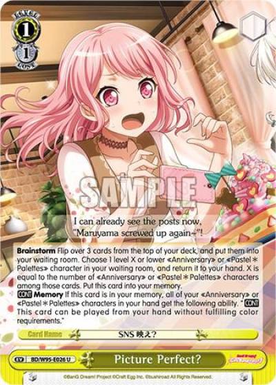 Picture Perfect BD/W95-E026 U BanG Dream! Girls Band Party! 5th Anniversary Card