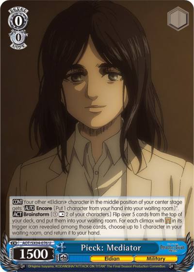 Pieck Mediator AOT/SX04-076 U Attack On Titan: Final Season Card
