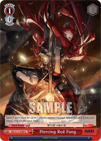 Piercing Red Fang NIK/S117-E080 U GODDESS OF VICTORY: NIKKE Card