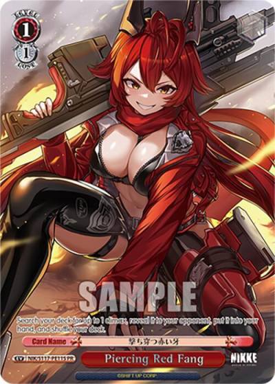 Piercing Red Fang PR Foil NIK/S117-PE11S PR GODDESS OF VICTORY: NIKKE Card