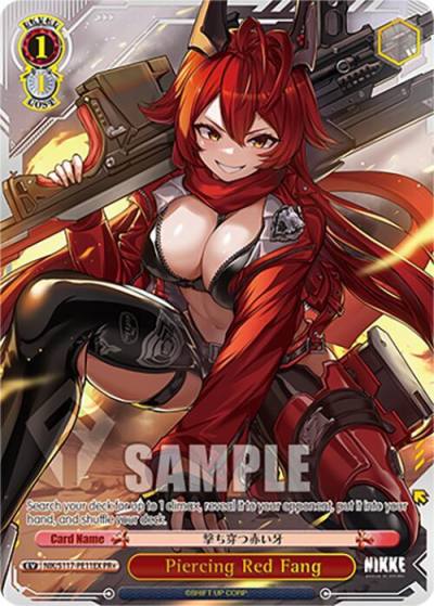 Piercing Red Fang PRplus NIK/S117-PE11EX PR+ GODDESS OF VICTORY: NIKKE Card
