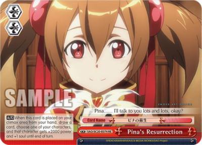 Pinas Resurrection SAO/S20-E074 RE Sword Art Online Chronicle Set Card