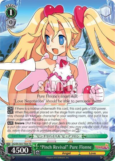 Pinch Revival Pure Flonne DG/EN-S03-TE04 TD Disgaea Card