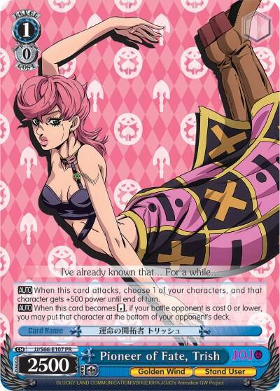 Pioneer of Fate Trish JJ/S66-E107 PR JoJo's Bizarre Adventure: Golden Wind Card